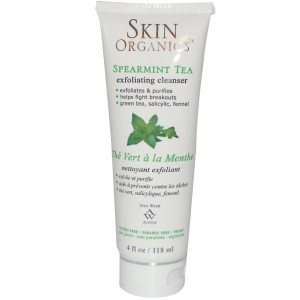 Skin By Ann Webb, Skin Organics, Exfoliating Cleanser, Spearmint Tea, 4 fl oz (118 ml)