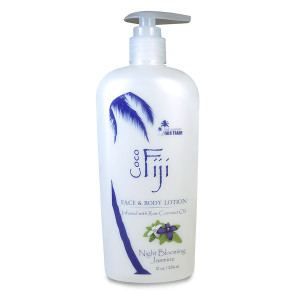 Organic Fiji, Face and Body Lotion with Organic Coconut Oil, Night Blooming Jasmine, 12 oz (354 ml) (Discontinued Item)