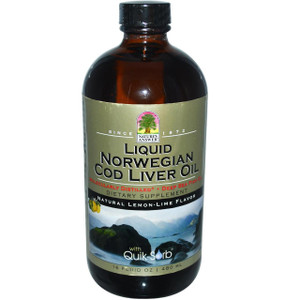 Natures Answer, Liquid Norwegian Cod Liver Oil, Natural Lemon-Lime Flavor, 16 fl oz (480 ml)