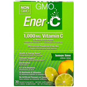Ener-C, Vitamin C, Effervescent Powdered Drink Mix, Lemon Lime, 30 Packets, 10.1 oz. (285.6 g)