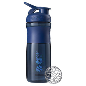 Blender Bottle, BlenderBottle, SportMixer Tritan Grip, Navy, 28 oz