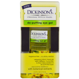 Dickinson Brands, De-Puffing Eye Gel, Original Witch Hazel, 0.5 fl oz (15 ml)