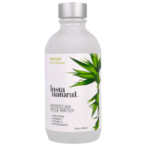 InstaNatural, Rose Water Facial Toner, Alcohol-Free, 4 fl oz (120 ml)