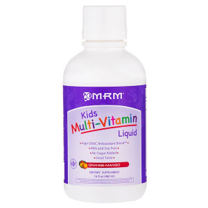 MRM, Kids Multi-Vitamin Liquid, Orange-Mango, 16 fl oz (480 ml)