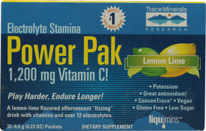 Trace Minerals Research Electrolyte Stamina Power Pak Lemon Lime -- 30 Packets