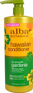 3 PACK of Alba Botanica Hawaiian Conditioner So Smooth Gardenia -- 32 oz