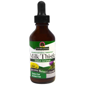 Natures Answer, Milk Thistle, Alcohol Free, 2,000 mg, 2 fl oz (60 ml)