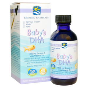 Nordic Naturals, Babys DHA, with Vitamin D3, 2 fl oz (60 ml)