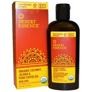 Desert Essence, Organic Coconut, Jojoba & Pure Coffee Oil, 4 fl oz (118 ml)