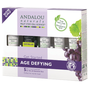 Andalou Naturals, Get Started, Age Defying, Skin Care Essentials, 5 Piece Kit
