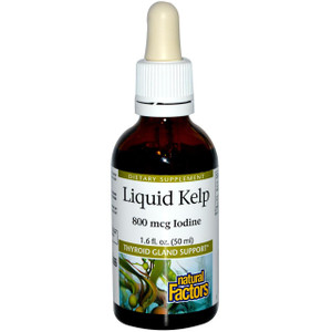Natural Factors, Liquid Kelp, 800 mcg Iodine, 1.6 fl oz (50 ml)