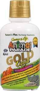 Natures Plus, Animal Parade Gold Childrens Liquid Multi-Vitamin and Mineral Supplement,  Natural Tropical Berry - 16 fl oz