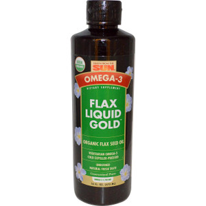 Health From The Sun, Omega-3, Flax Oil, Liquid Gold, 16 fl oz (473 ml)