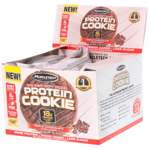 Muscletech, The Best Soft Baked Protein Cookie, Triple Chocolate, 6 Cookies, 3.25 oz (92 g) Each