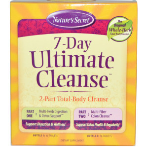 Natures Secret, 7-Day Ultimate Cleanse, 2-Part Total-Body Cleanse