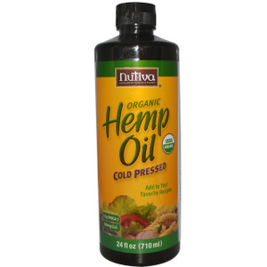 Nutiva, Organic Hemp Oil, Cold Pressed, 24 fl oz (710 ml)