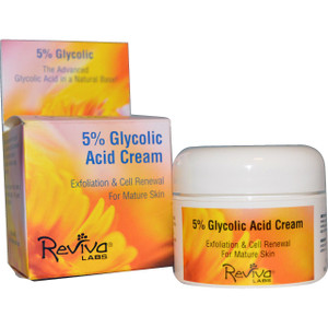 Reviva Labs, 5% Glycolic Acid Cream, Anti Aging, 1.5 oz (42 g)