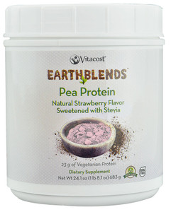 Vitaco ROOT2 Pea Protein - Non-GMO and Gluten Free Natural Strawberry -- 23 g Protein per serving - 24.1 oz (1 lb 8.1 oz)