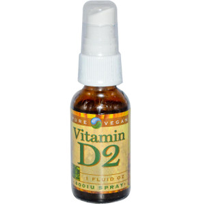 Pure Vegan Vitamin D2 Spray -- 400 IU - 1 fl oz