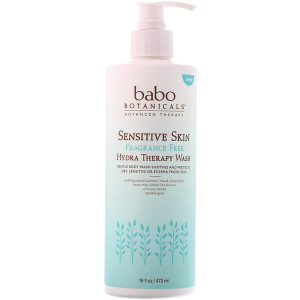 Babo Botanicals Sensitive Skin Hydra Therapy Wash Fragrance Free -- 16 fl oz