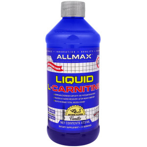 ALLMAX Nutrition, L-Carnitine Liquid + Vitamin B5, Vanilla Flavor, 16 oz (473 ml)