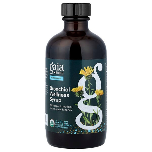 <img alt="Gaia Herbs, Bronchial Wellness Syrup, 5.4 fl oz (160 ml)" title="Gaia Herbs, Bronchial Wellness Syrup, 5.4 fl oz (160 ml),751063800020"