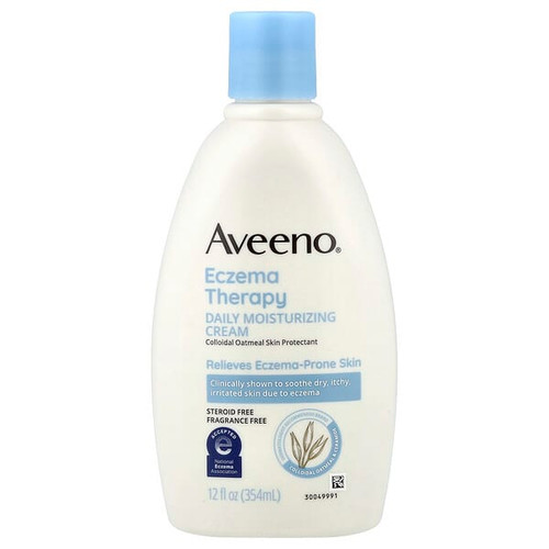 <img alt="Aveeno, Eczema Therapy Daily Moisturizing Cream, Fragrance Free, 12 fl oz (354 ml)" title="Aveeno, Eczema Therapy Daily Moisturizing Cream, Fragrance Free, 12 fl oz (354 ml),381371156658"