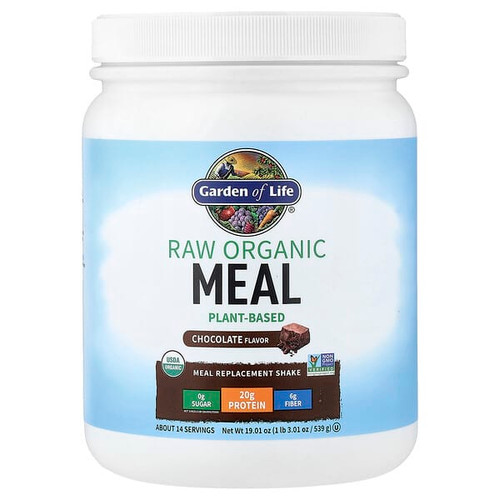 <img alt="Garden of Life, RAW Organic Meal Replacement Shake, Chocolate, 19.01 oz (539 g)" title="Garden of Life, RAW Organic Meal Replacement Shake, Chocolate, 19.01 oz (539 g),658010116954"
