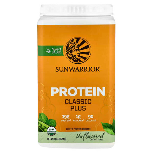 <img alt="Sunwarrior, Classic Plus Protein, Unflavored, 1.65 lb (750 g)" title="Sunwarrior, Classic Plus Protein, Unflavored, 1.65 lb (750 g),814784024196"
