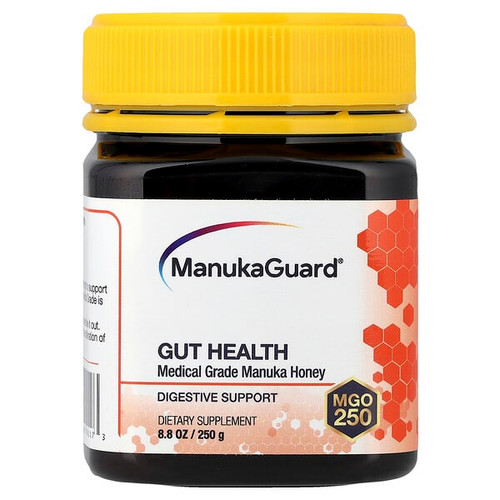 <img alt="ManukaGuard, Medical Grade Manuka Honey, Gut Health, MGO 250, 8.8 oz (250 g)" title="ManukaGuard, Medical Grade Manuka Honey, Gut Health, MGO 250, 8.8 oz (250 g),858631002173"