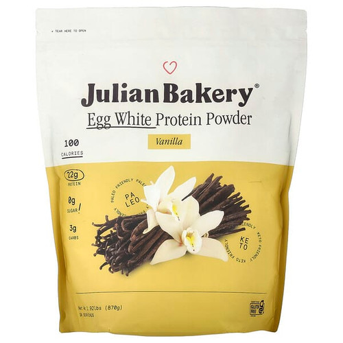 <img alt="Julian Bakery, Egg White Protein Powder, Vanilla, 1.92 lbs (870 g)" title="Julian Bakery, Egg White Protein Powder, Vanilla, 1.92 lbs (870 g),813926002450"