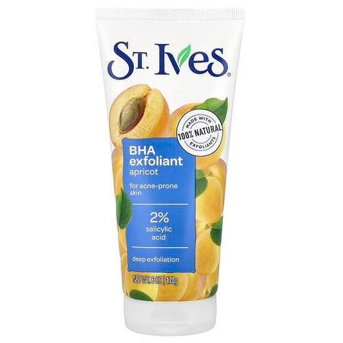 <img alt="St. Ives, BHA Exfoliant, For Acne-Prone Skin, Apricot , 6 oz (170 g)" title="St. Ives, BHA Exfoliant, For Acne-Prone Skin, Apricot , 6 oz (170 g),077043104507"