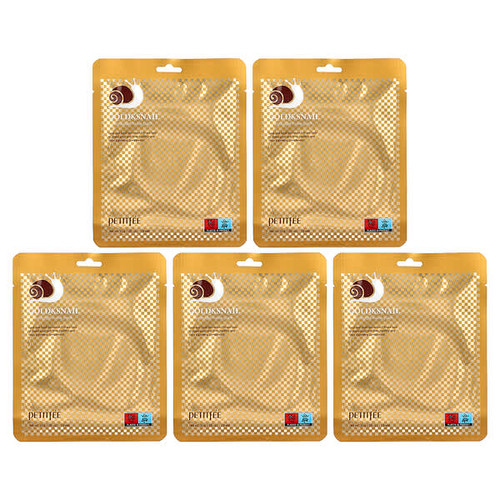 <img alt="Petitfee, Gold & Snail Hydrogel Beauty Mask Pack, 5 Sheets, 1.05 oz (30 g) Each" title="Petitfee, Gold & Snail Hydrogel Beauty Mask Pack, 5 Sheets, 1.05 oz (30 g) Each,8809239802896"