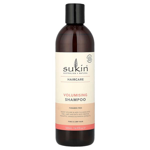 <img alt="Sukin, Volumising Shampoo, Fine and Limp Hair, 16.91 fl oz (500 ml)" title="Sukin, Volumising Shampoo, Fine and Limp Hair, 16.91 fl oz (500 ml),9327693006906"