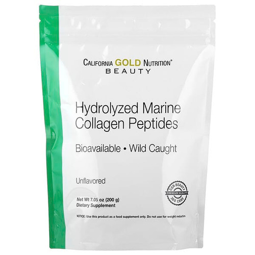 <img alt="California Gold Nutrition, Hydrolyzed Marine Collagen Peptides, Unflavored,  7.05 oz (200 g)" title="California Gold Nutrition, Hydrolyzed Marine Collagen Peptides, Unflavored,  7.05 oz (200 g),898220018635"