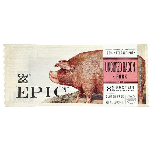 <img alt="Epic Bar, Uncured Bacon + Pork Bar, 1.5 oz (43 g)" title="Epic Bar, Uncured Bacon + Pork Bar, 1.5 oz (43 g),732153029163"
