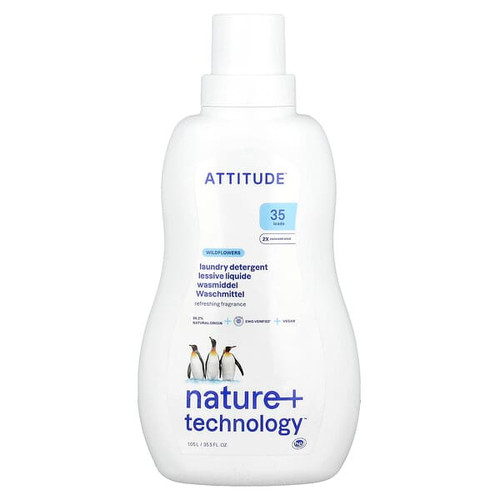 <img alt="ATTITUDE, Laundry Detergent, Wildflowers, 35.5 fl oz (1.05 l)" title="ATTITUDE, Laundry Detergent, Wildflowers, 35.5 fl oz (1.05 l),626232420326"