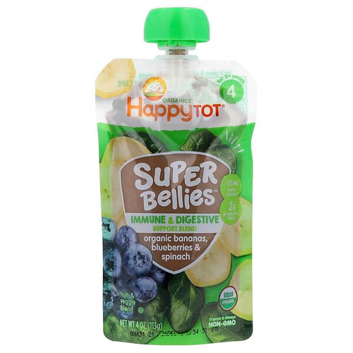 <img alt="3 PACK of Happy Family Organics, Happy Tot, Super Bellies, For 2+ Years, Organic Bananas, Blueberries & Spinach, 4 oz (113 g)" title="3 PACK of Happy Family Organics, Happy Tot, Super Bellies, For 2+ Years, Organic Bananas, Blueberries & Spinach, 4 oz (113 g),819573015669"