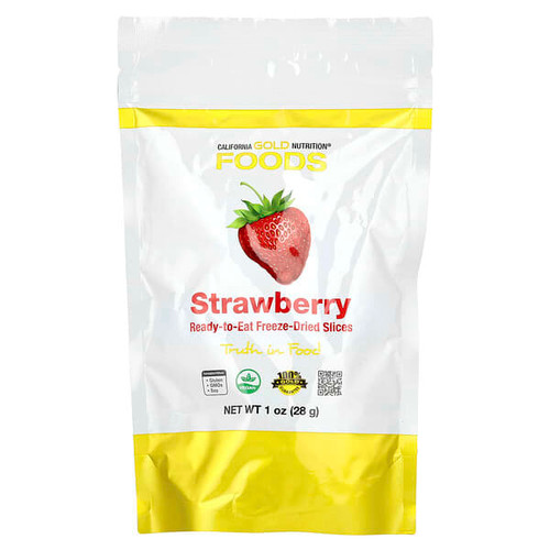 <img alt="3 PACK of California Gold Nutrition, Foods, Freeze-Dried Strawberry, Ready to Eat Whole Freeze-Dried Slices, 1 oz (28 g)" title="3 PACK of California Gold Nutrition, Foods, Freeze-Dried Strawberry, Ready to Eat Whole Freeze-Dried Slices, 1 oz (28 g),898220013722"