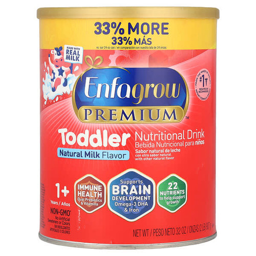 <img alt="Enfamil, Enfagrow Premium, Toddler Nutritional Drink, 1+ Years, Natural Milk, 2 lbs (907 g)" title="Enfamil, Enfagrow Premium, Toddler Nutritional Drink, 1+ Years, Natural Milk, 2 lbs (907 g),300875114131"