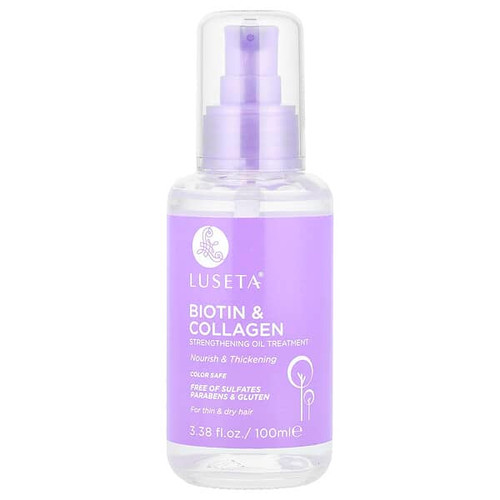 <img alt="Luseta Beauty, Biotin & Collagen, Strengthening Oil Treatment, For Thin & Dry Hair, 3.38 fl oz (100 ml)" title="Luseta Beauty, Biotin & Collagen, Strengthening Oil Treatment, For Thin & Dry Hair, 3.38 fl oz (100 ml),857396004187"