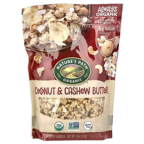 <img alt="Natures Path, Crunchy Granola, Coconut & Cashew Butter, 11 oz (312 g)" title="Natures Path, Crunchy Granola, Coconut & Cashew Butter, 11 oz (312 g),058449172017"