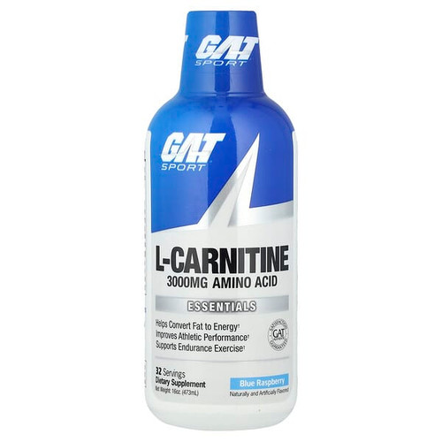 <img alt="GAT, Sport, L-Carnitine, Blue Raspberry, 16 oz (473 ml)" title="GAT, Sport, L-Carnitine, Blue Raspberry, 16 oz (473 ml),816170022854"