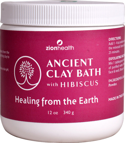 Zion Health Ancient Clay Bath with Hibiscus -- 12 oz