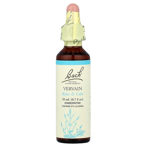 <img alt="Bach, Original Flower Remedies, Vervain, 0.7 fl oz (20 ml)" title="Bach, Original Flower Remedies, Vervain, 0.7 fl oz (20 ml),741273207115"