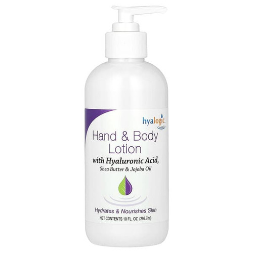 <img alt="Hyalogic, Hand & Body Lotion with Hyaluronic Acid, Fragrance Free, 10 fl oz (295.7 ml)" title="Hyalogic, Hand & Body Lotion with Hyaluronic Acid, Fragrance Free, 10 fl oz (295.7 ml),858259000179"