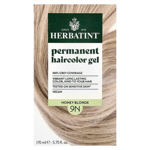 <img alt="Herbatint, Permanent Haircolor Gel, 9N Honey Blonde, 5.75 fl oz (170 ml)" title="Herbatint, Permanent Haircolor Gel, 9N Honey Blonde, 5.75 fl oz (170 ml),666248001089"