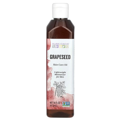 <img alt="Aura Cacia, Skin Care Oil,  Grapeseed, 16 fl oz (473 ml)" title="Aura Cacia, Skin Care Oil,  Grapeseed, 16 fl oz (473 ml),051381911744"