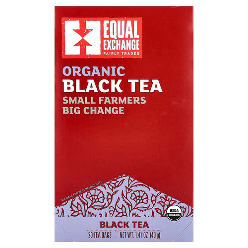 <img alt="Equal Exchange, Organic Black Tea, 20 Tea Bags, 1.41 oz (40 g)" title="Equal Exchange, Organic Black Tea, 20 Tea Bags, 1.41 oz (40 g),745998500087"
