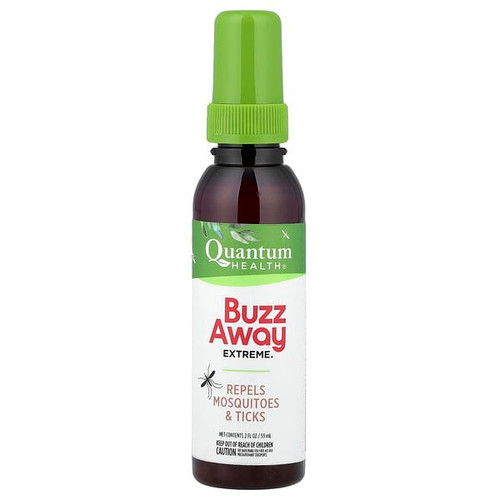 <img alt="Quantum Health, Buzz Away Extreme, Repels Mosquitoes & Ticks, 2 fl oz (59 ml)" title="Quantum Health, Buzz Away Extreme, Repels Mosquitoes & Ticks, 2 fl oz (59 ml),046985016216"